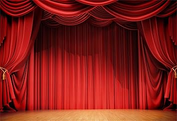Amazon Com Lfeey 5x3ft Red Curtain Lights Stage Play Show Theater Photos Speech Lecture Community Activity Background School Drama Photographic Video Studio Props Camera Photo