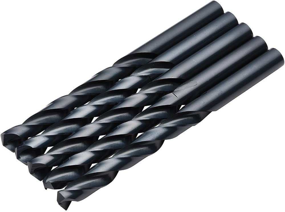 Draper 5pcs Black HSS Drill Bit 11.0mm x 142mm 08843 for Metal Wood Plastic