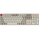 Keychron C2 Full Size Hot-swappable Wired Mechanical Keyboard Compatible with Mac, Keychron Red Switch, 104 Keys ABS Retro Color Keycaps Gaming Keyboard for Windows, USB-C Type-C Braid Cable