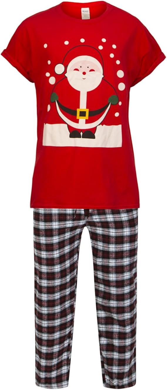Mens Pyjamas PJ Set Xmas Winter Warm Flannel Nightwear Novelty (Large
