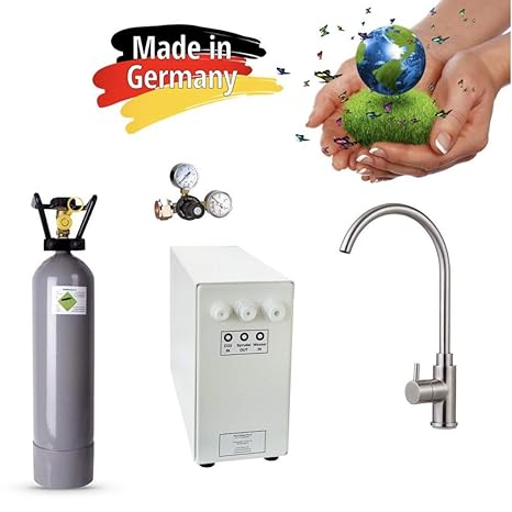Sprudel-Lok Sprudel aus dem Wasserhahn! Untertisch-Trinkwassersystem - Trinkwassersprudler NEUHEIT! inkl. 1-Weg-Zusatzarmatur