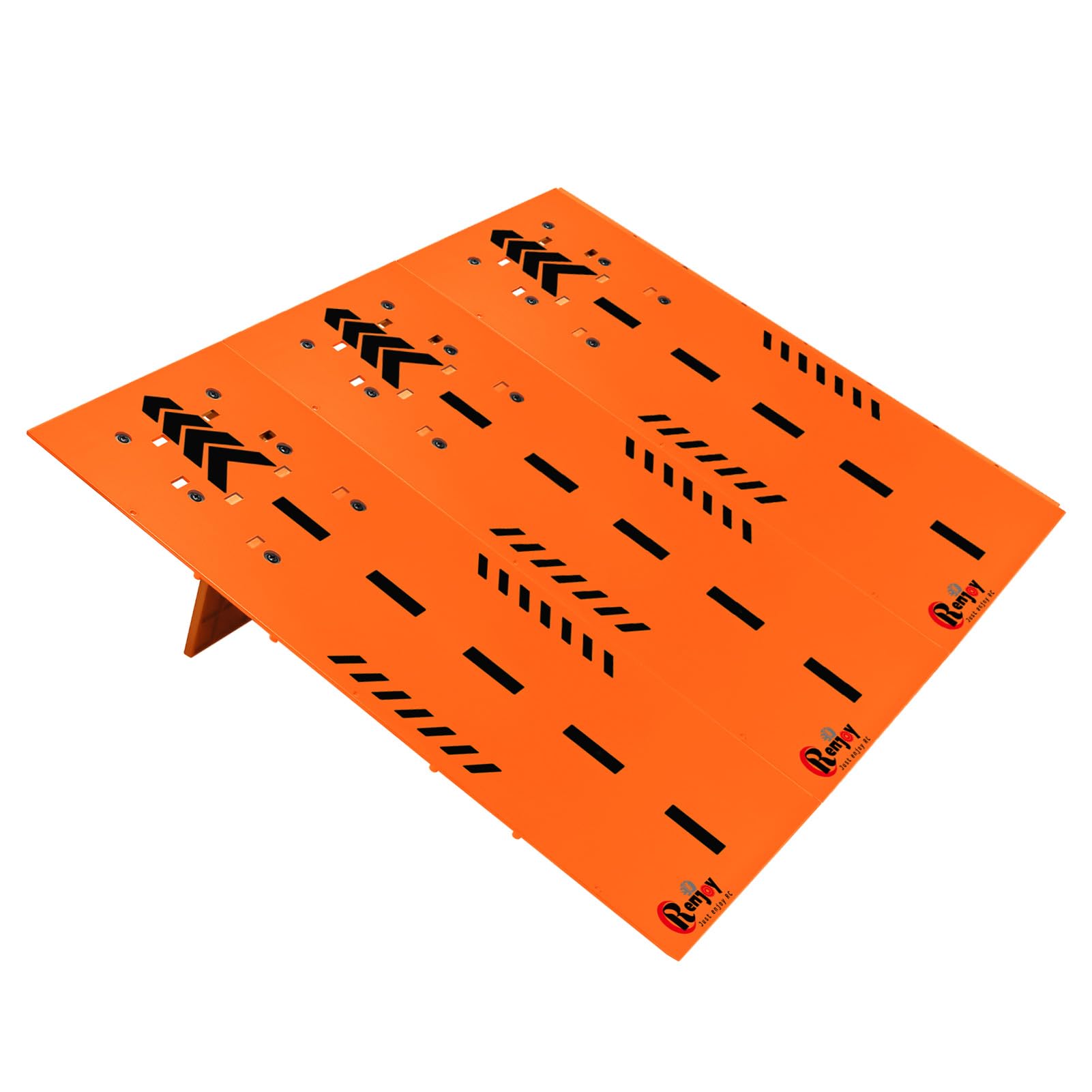 Photo 1 of RC Car Jump Ramp Takeoff Board RC Ramp for Jumping Stunt Playset for 1/12 1/14 1/16 1/18 1/24 Remote Control Car Accessories(Orange)