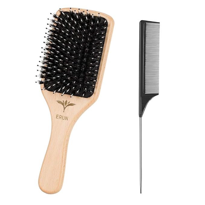 Hair Brush Boar Bristle Hairbrush for Thick Curly Thin Hair Brush Boar Bristle Hairbrush for Thick Curly Thin