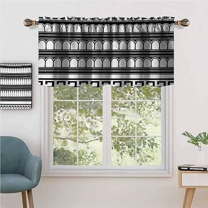 Cortina para ventana de privacidad para interiores, diseño de arco