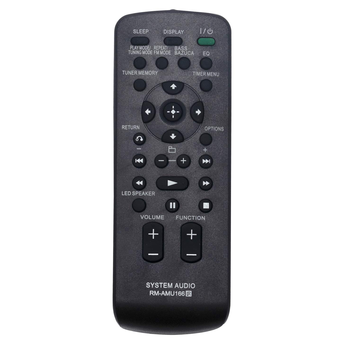 VINABTY RM-AMU166 RMAMU166 Remote Control Replacement for Sony Audio System FSTGTK37IP RDHGTK17IP RDH-GTK37IP RDH-GTK17IP FST-GTK37IP GTK-X1BT FST-GTK17IP GTK X1BT FST GTK17IP RDH GTK37iP