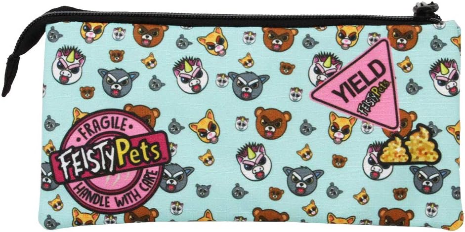 karactermania Feisty Pets Glenda Glitterpoop-Triple HS Pencil Case, Multicolour - Image 4