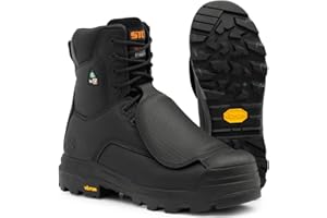 Vulcan, Black | 8'' Work Boots with External Metguard | Vibram TC4+
