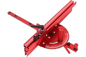 JCFANTS Table Saw Miter Gauge Works w/Table Saws, Band Saw and Router Table (Red)