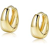 Me&Hz Gold Huggie Earrings Small Huggie Hoop Earrings for Women 14K Gold Plated Hypoallergenic Cubic Zirconia Huggies Mini Silver Hoop Earring for Women