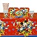 Mickey Mouse Party Supplies Pack for 16 Guests: Straws, Plates, Napkins, Cups, and Table Cover