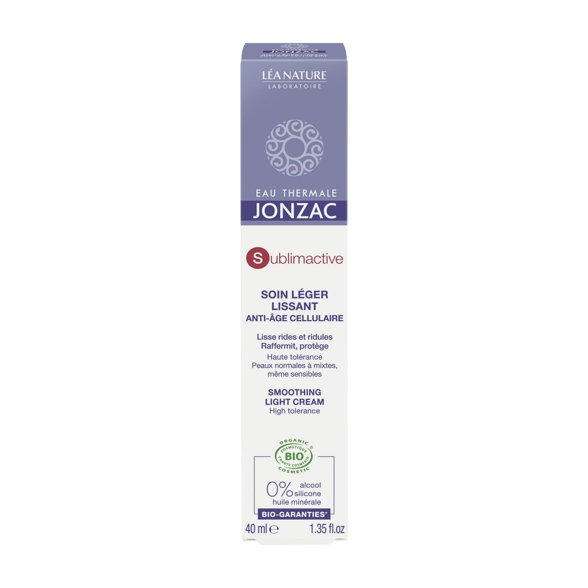 Eau Thermale Jonzac Organic Cosmetic Sublimactive Cellular Anti-Aging Light Cream, 40 ml