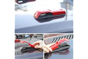 CheroCar JL JT Engine Hood Hinge Cover Decoration Cover Stickers Exterior Accessories for Jeep Wrangler JL 2018-2021, for 2020-2021Jeep Gladiator JT, Red