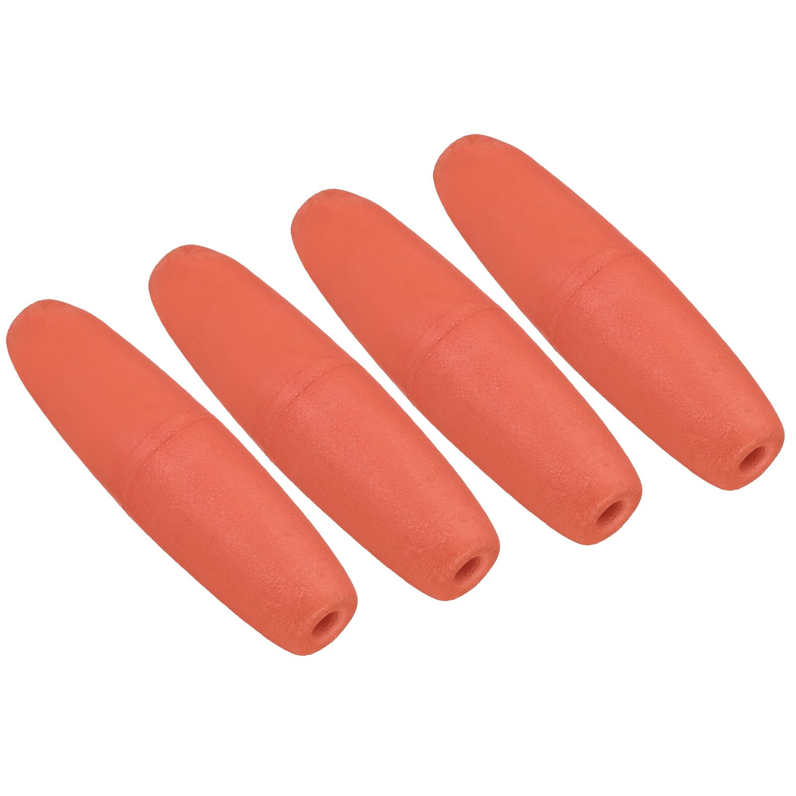 PATIKIL 6.69" x 1.97" Rope Float Buoy, 4 Pcs 160g Deep Water Floats Rope Float Buoy Great for Trail Markers Dock Floats Kayak Boats Swimming Pool, Red