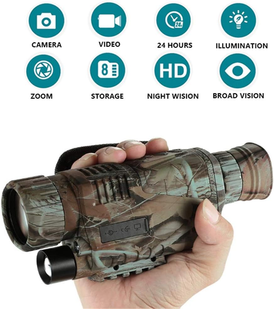 RENYAYA 5x40mm Digital Night Vision Monocular-Portable Infrared IR Camera Night Watching Hunting Observing Wildlife Security Surveillance