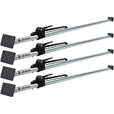 DC Cargo Mall Heavy-Duty Adjustable Load Lock Bars for Trailers - Pack of 4 - Truck Cargo Bars - Load Bars for Enclosed Vans and Reefers - 89-104 Inches Long Steel Ratcheting Cargo Bar