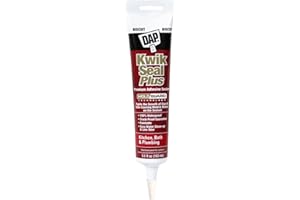DAP Kwik Seal Plus Kitchen & Bath Adhesive Sealant, Biscuit, 5.5 Oz (7079818539)