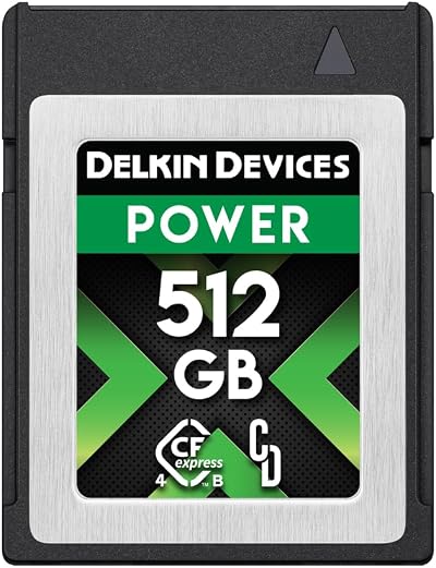 Delkin Devices Power CFexpress Type B 4.0 512GB Memory Card