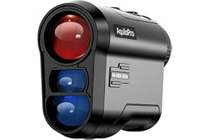 AquilaPro Golf Rangefinder with Slope and Flagpole Lock Vibration,Slope Switch for Golf Tournament Legal,650Yards,Rechargeable Battery,6X Magnification,Ranging/Scanning/Height/Speed Measurement
