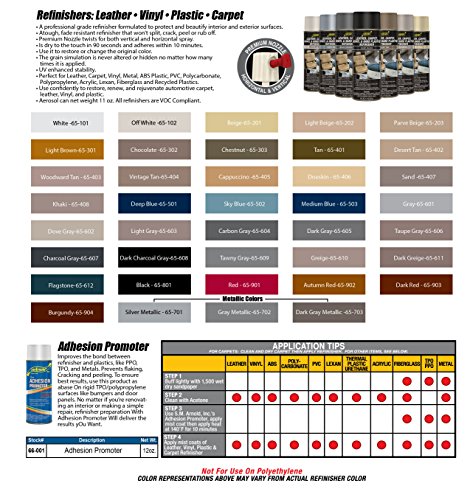 SM Arnold (65-902) Leather, Carpet, Vinyl & Hard Plastic Refinisher, Autumn Red - 11 oz.