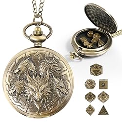 Banloga D&D Dice Set,7PCS Metal Dice for Dungeons