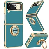 Fingic for Galaxy Z Flip 3 Case with Ring Holder