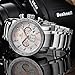 MEGIR Quartz Mens Military Casual Wrist Watch Analog Men Chronograph Waterproof Luminous Watches with Stainless Steel Band and Calendar Date, Best Gifts for Men Fashion