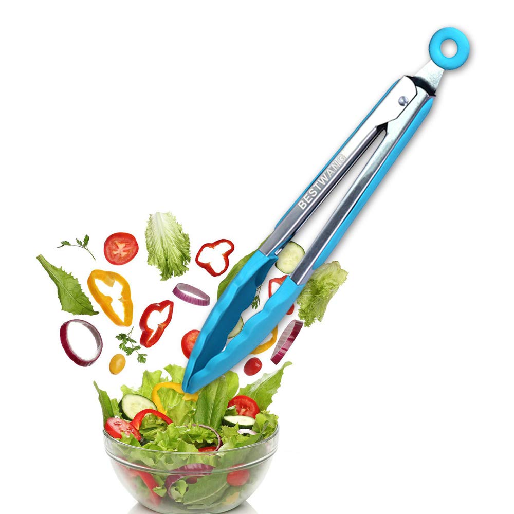 Kitchen Utensil Set - 11 Cooking Utensils - Colorful Silicone Kitchen Utensils - Nonstick Cookware with Spatula Set - Colored Best Kitchen Tools Kitchen Gadgets