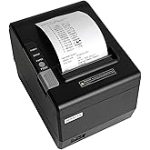 Rongta Kitchen Restaurant POS Printer RP850P, 80mm Thermal Receipts Printer with Auto Cutter, USB Serial Ethernet for ESC/POS, Support Windows/Mac Cash Drawer, No Bluetooth, No Square