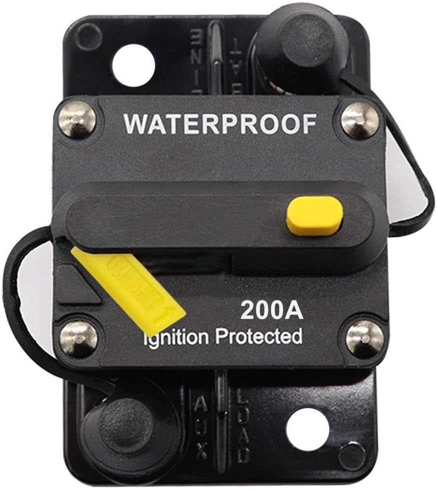 Amazon.com: STETION 200 Amp Circuit Breaker With Manual Reset Marine