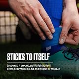 SPORTTAPE Self-Adhesive Football Sock Tape 6 Rolls Blue 5cm x 4.5m view 2
