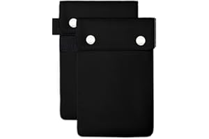 FAUVIP Faraday Bag for Key Fob, RFID Signal Blocking Car Key Fob Protector, Faraday Cage Protector (Black2p)