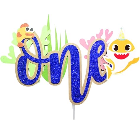Baby Shark Cake Topper 2nd Birthday Second 2 Baby Shark Birthday Decorations Baby Shark Party Supplies For Two Years Baby Boys Girls Pink For Girls Blue For Boys 2nd Pink Girl Amazon Com Grocery