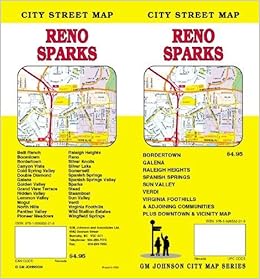 Reno And Sparks Nv Street Map G M Johnson 9781926532219 Amazon Com Books