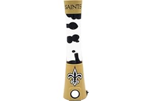 Sporticulture 2-in-1 NFL Team Magma Lamp with Built-in Bluetooth Speaker - 16.5” NFL Team Magma Lamp with Standard Outlet Connection and 30-Watt Bulb (Included) – New Orleans Saints