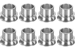 uxcell 8 Pcs High Misalignment Spacer, 5/8" to 1/2" Standard Ball Width Stainless Steel Rod End Spacers