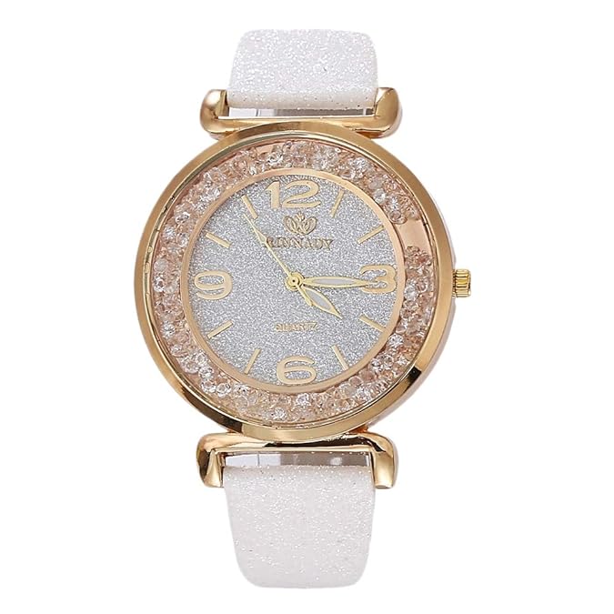 Buy Luxury Women Bling Watches Ladies Simple Rhinestone Quartz PU