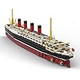 PLAYBUDDY Cruise Ship Building Kit, 1/400 RMS Lusitania Large Cruise Ship Model Assembly Ship Toy Sets, Creative MOC for Adults (1863PCS)