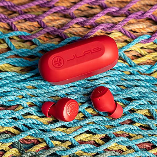 JLab, Go Air Pop, True Wireless Earbuds, Bluetooth 5.1, Dual Connect, IPX4, EQ3 Sound Settings, Rose