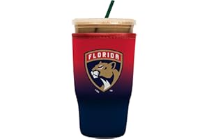 Sok It Java Sok NHL Iced Coffee & Cold Soda Insulated Neoprene Cup Sleeve (Florida Panthers, Large: 30-32oz)