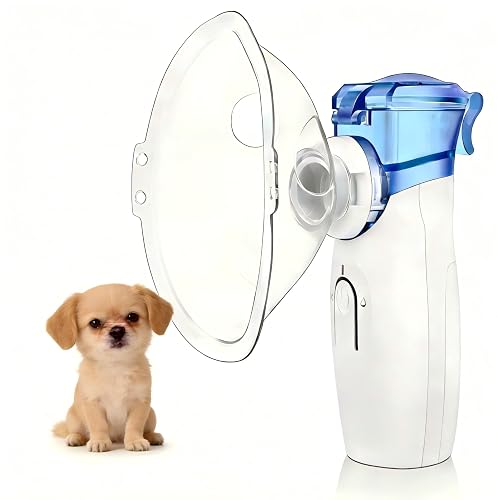 GIPIWYB Portable Cat Dog Nebulizer, Handheld Cool Mist Steam Inhaler ...