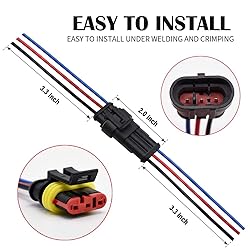 3 Pin Connector Waterproof Connector,Male and