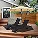 FARLAN Patio Umbrella 9 Ft Outdoor Table Aluminum offset market umbrellas with Push Button Tilt and Crank (9 Ft, Beige)