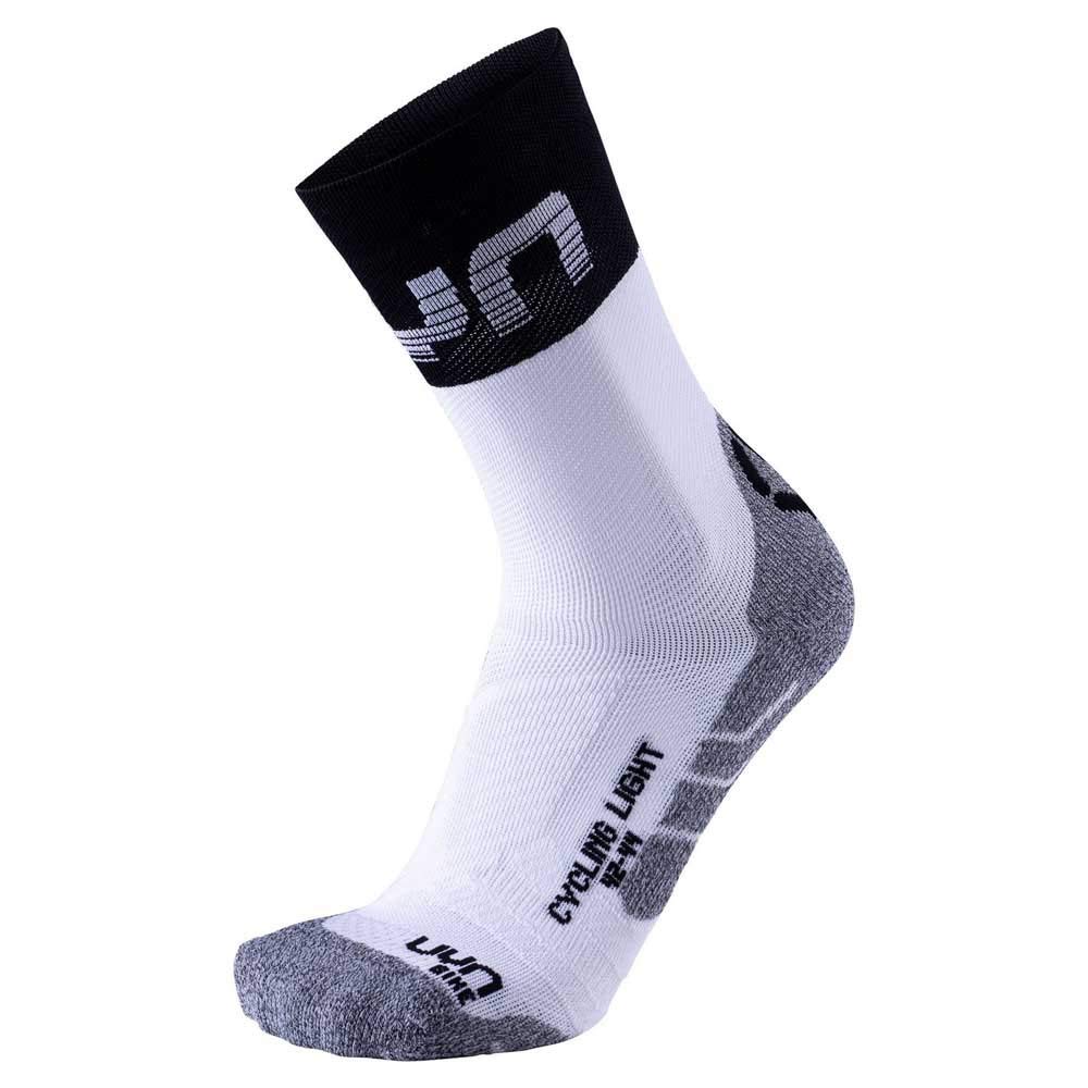 UYN Light Men's Cycling Socks - White/Black, 45/47