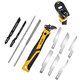 TOOLAN: 10-In-1 Model Craft Hand Saw &amp; File Set. DIY Mini Razor Saw&amp;File Kit for Handcrafted, Modeling, Plastic, and Other Fine Cutting, Reliable Blade Quick Change Mechanism