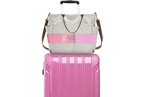 Bylion 2-in-1 Travel Belt for Luggage, Luggage Straps for Add a Bag Adjustable Suitcase Straps with Alloy Buckle Elastic Bungees Belt Hands-Free for Airport, Personalized Travel Accessories (Pink)