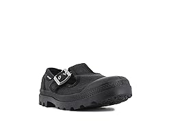 PALLADIUM WOMENS PAMPA WASHED MARY JANE, BLACK, 7