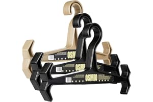 YCJ OSMIO (3 Pack) Heavy Duty Hanger for Tactical Attachments, Weight Vest, Diving Equipment, Wetsuit and Scuba BCD (Black)