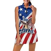 Yewattles Womens Sleeveless Golf Tennis Dresses with Inner Shorts&Pockets for Workout Exercise Sports