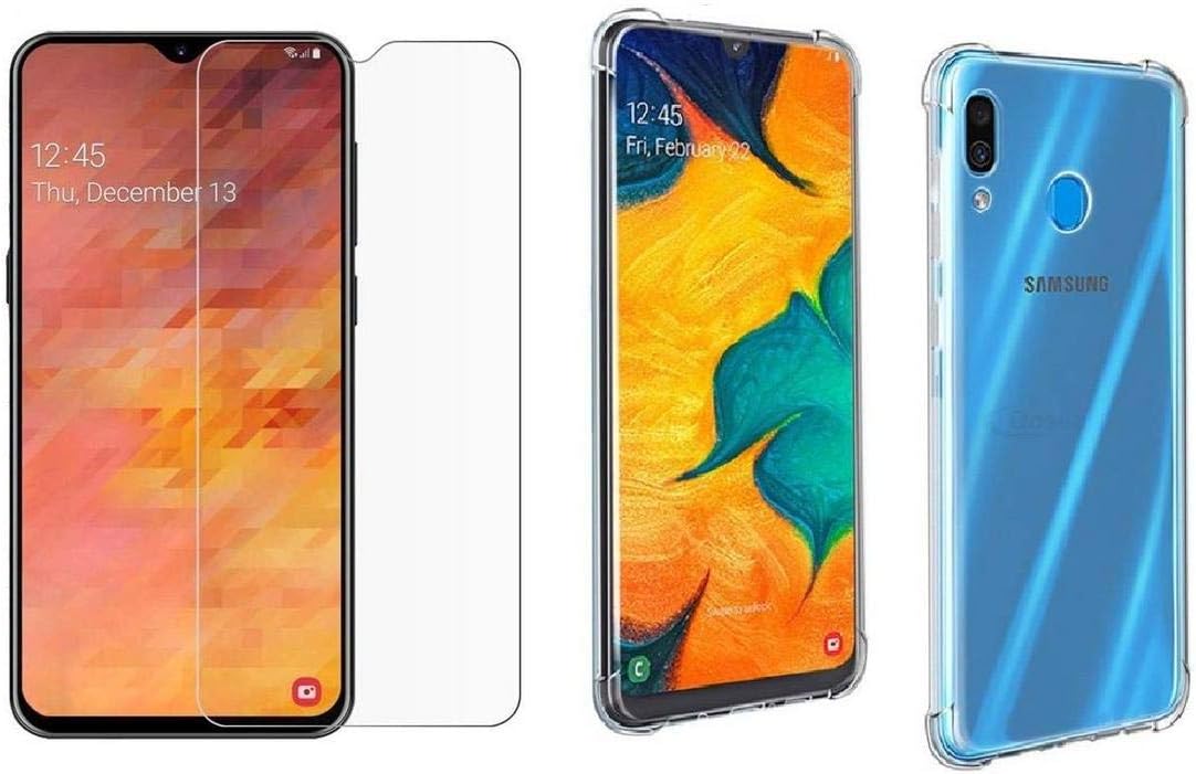 SmartLike Combo (Samsung Galaxy M30 Tempered Glass + 1 Transparent Back Cover