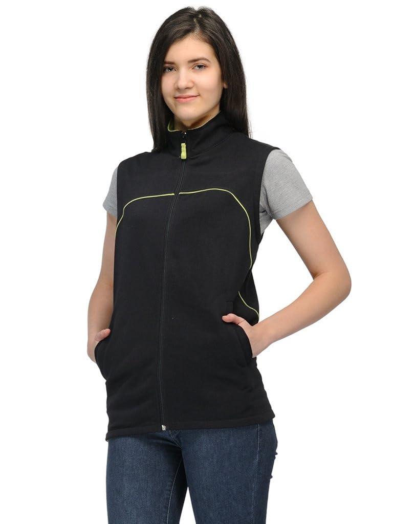 scott sleeveless jacket women's withzip black